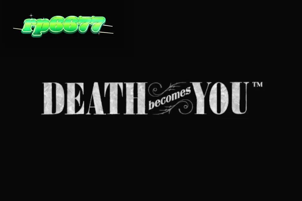 Tampilan visual slot Death Becomes You dengan estetika gotik dan nuansa gelap